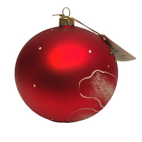 Andrzej Glass Ornament Hand Made In Poland Large Christmas Ball Teddy Bear - Picture 5 of 12